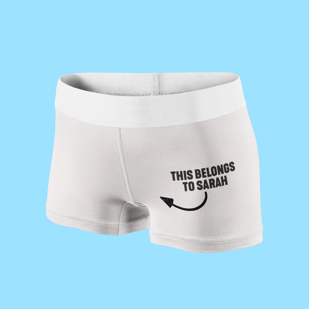 Personalised Belongs to Boxer Shorts #1 image